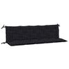 vidaXL Perne bancă de grădină, 2 buc., negru carouri, textil oxford