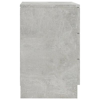 vidaXL Noptiere, 2 buc., gri beton, 38x35x56 cm, PAL