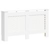 vidaXL Mască pentru calorifer, MDF, 152x19x81,5 cm, alb