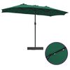 vidaXL Parasol de Grădină Verde 385 x 209 x 244 cm Poliester