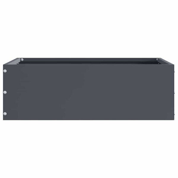 vidaXL Margine pentru gazon 6 pcs Antracit 40 x 40 x 13 cm Oțel