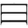 vidaXL Masă de consolă Stejar negru 100 x 22,5 x 75 cm Lemn compozit