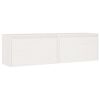 vidaXL Dulapuri de perete, 2 buc., alb, 60x30x35 cm, lemn masiv de pin