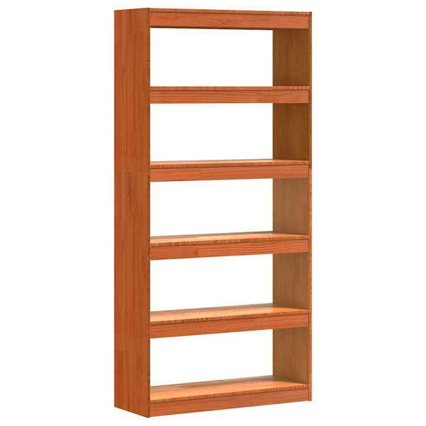 vidaXL Dulap pentru cărți Maroniu cerat 80 x 30 x 167,5 cm