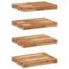 vidaXL Rafturi suspendate 4 buc. 60x30x4 cm lemn masiv acacia netratat