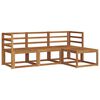 vidaXL Set de canapele de exterior cu pernă 4 pcs Natural și Crem
