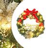 vidaXL Coroniță de Crăciun cu 15 LED-uri, verde, 30 cm