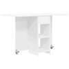 vidaXL Masă de dining 115 x 70 x 75 cm Lemn prelucrat Alb