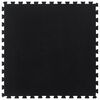 vidaXL Placă de podea din cauciuc, negru, 12 mm, 100x100 cm