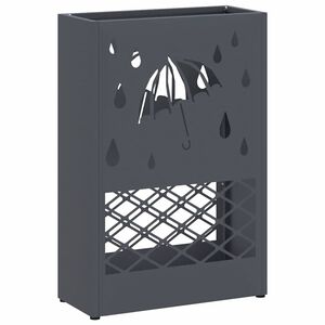 vidaXL Suport pentru umbrele Antracit 28 x 12 x 41 cm Oțel