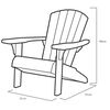 Keter Scaun Adirondack Troy, grafit