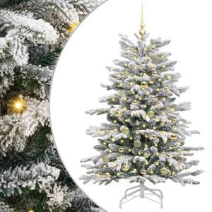vidaXL Brad de Crăciun artificial cu ramuri articulare Alb 150 cm