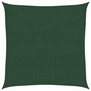 vidaXL P&acirc;nză parasolar, verde &icirc;nchis, 160 g / m&sup2;, 2x2 m, HDPE