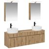 vidaXL Set dulap baie 5 pcs Stejar Artizanal 50 x 14,5 x 70 cm