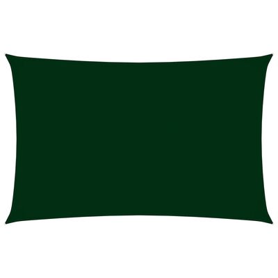 vidaXL Parasolar, verde închis, 4x7 m, țesătură oxford, dreptunghiular