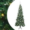 vidaXL Pom de Crăciun Artificial pentru Colț Verde 180 cm PVC și Metal