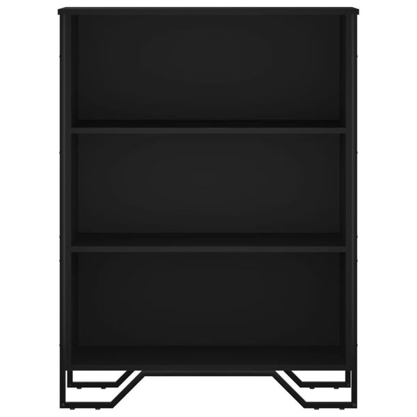 vidaXL Bibliotecă, negru, 80x31x106 cm, lemn prelucrat