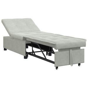 vidaXL Pat canapea Gri deschis 194 x 67 x 82 cm Catifea