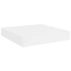 vidaXL Raft de perete suspendat, alb extralucios, 23x23,5x3,8 cm, MDF