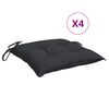 vidaXL Perne de scaun, 4 buc., negru, 40x40x7 cm, textil oxford