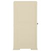 vidaXL Dulap din plastic, 40x43x85,5 cm, alb angora, design de lemn