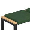 vidaXL Perna pentru bancă 2 pcs cord Verde &icirc;nchis Ad&acirc;ncime 35 cm