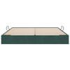 vidaXL Pat cu storage cu saltea Verde &icirc;nchis 180 x 200 cm Catifea