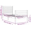 vidaXL Cadru de pat cu tăblie, 90x200 cm, lemn masiv