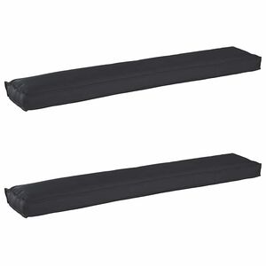 vidaXL Set de perne pentru palet 2 pcs Negru 200 x 40 x 8 cm