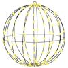 vidaXL Bola 160 LED-uri Alb cald 50,5 x 50,5 x 52 cm Metal