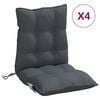 vidaXL Perne scaun cu spătar mic, 4 buc., antracit, textil oxford