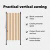 vidaXL Jaluzea rulou de exterior portocaliu/alb 120x270 cm textil/oțel