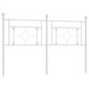 vidaXL Tăblie de pat de schimb metalică, alb, 160 cm