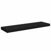 vidaXL Rafturi de perete suspendate 2 buc., negru, 80x23,5x3,8 cm, MDF