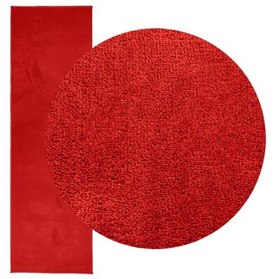 vidaXL Covor „OVIEDO”, fire scurte, roșu, 80x250 cm