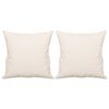 vidaXL Perne decorative, 2 buc., bej, 40x40 cm, microfibră
