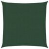 vidaXL P&acirc;nză parasolar, verde &icirc;nchis, 160 g / m&sup2;, 2x2 m, HDPE
