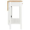 vidaXL Set mobilier de bar, 5 piese, alb, lemn masiv de pin