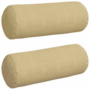 vidaXL Perne Bolster 2 pcs Gri Verde &Oslash; 25 x 70 cm