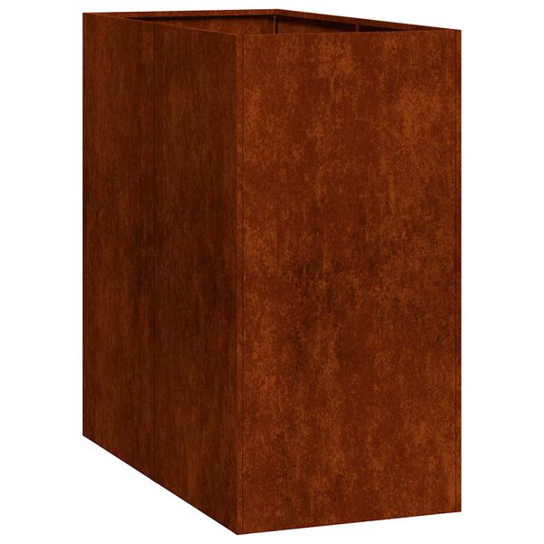 vidaXL Jardinieră Rusty 40x80x80 cm Oțel pentru intemperii