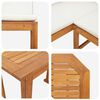 vidaXL Set de Bănci pentru Grădină 2 pcs Maro Lemn Solid de Acacia