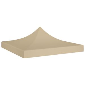 vidaXL Acoperiș pentru cort de petrecere, bej, 3 x 3 m, 270 g/m&sup2;