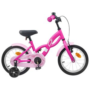 vidaXL Bicicletă pentru Copii 12 Inci pentru 2-4 ani Roz &icirc;nchis