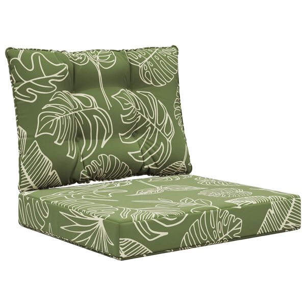 vidaXL Perna pentru canapea de exterior 2 pcs Design cu frunze