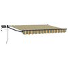 vidaXL Marchiză retractabilă manuală cu led-uri 3,5 x 2,5 m