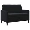 vidaXL Sofa cu Spațiu de Depozitare Negru 122 x 78 x 87 cm Poliester