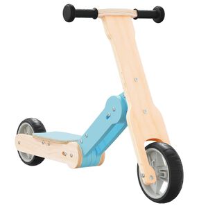 vidaXL Trotinetă pentru copii 2 &icirc;n 1, albastru deschis