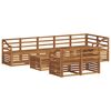 vidaXL Set de canapele de exterior 9 buc. natural Poliester