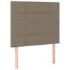 vidaXL Pat box spring cu saltea, gri taupe, 80x200 cm, textil