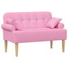 vidaXL Canapea cu capitonaj butonat Roz 120 x 65 x 79 cm Țesătură